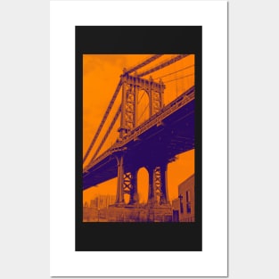 Manhattan Bridge. New York City Posters and Art